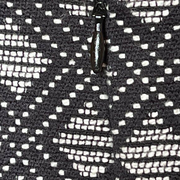 Banana Republic Black White Textured Sheath Dress Women’s 4 Short Sleeve - Picture 8 of 8